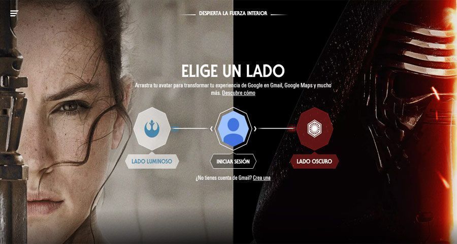 Herramienta de Google personaliza tus aplicaciones con Star Wars google_personaliza_tus-aplicaciones_con_star_wars