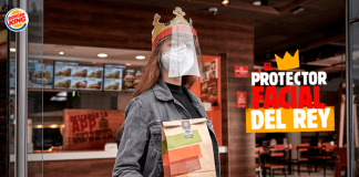 El protector facial del rey…Una estrategia diferente
