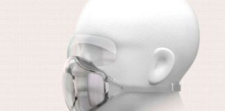 Una mascarilla que se desinfecta sola