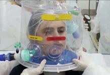 Este casco de respiración artificial reduce enormemente la intubación por covid-19 casco