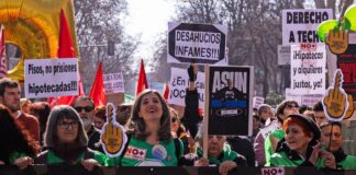 Una nueva protesta contra la construcción residencial conduce a través del centro de Madrid: «No es un mercado, sino un derecho» | Negocio