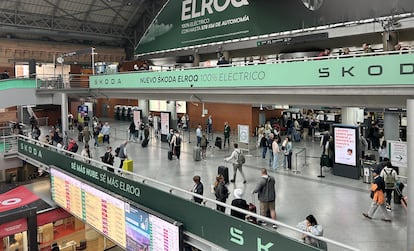 Vista de la estación Atocha, este miércoles con su actividad habitual.