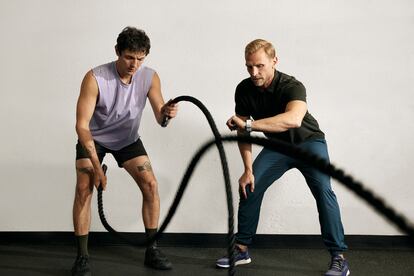 Una reunión de entrenamiento personal con Steve Jordan, uno de los servicios del catálogo de Airbnb, en una imagen proporcionada por la compañía.