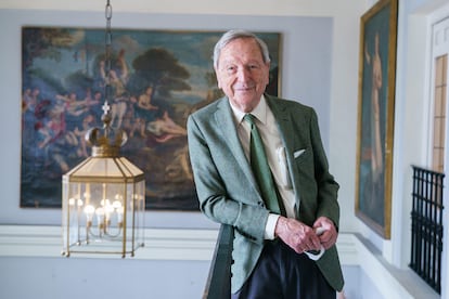 Rafael Moneo posa en la Real Academia de Bellas Artes de San Fernando, en Madrid. 