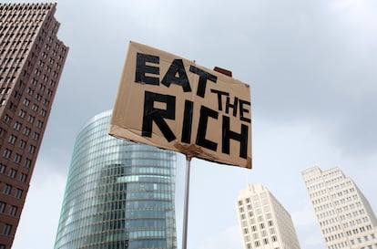 Protesta por el precio de los alquileres en Berlín. 