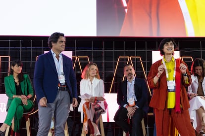 María Benjumea y Juan José Güemes, durante la jornada de inauguración de South Summit 2025.