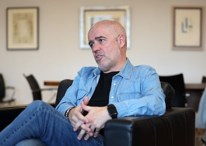 Sordo, en su despacho durante la entrevista este miércoles. 