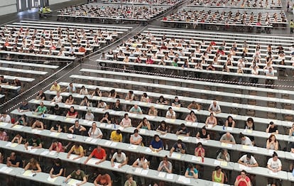 Un examen de oposiciones en 2019, en una imagen de archivo. 