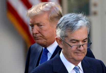 Trump y Powell en 2017, en el momento de su nombramiento al frente de la Reserva Federal.