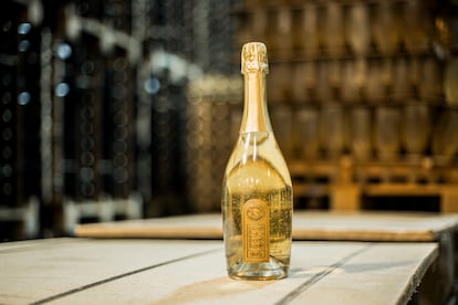 Su espumoso con oro de 24 quilates.