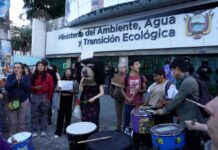 Colectivos ambientalistas realizan plantón en contra de la fusión del Ministerio del Ambiente y rechazan propuesta de ley para controlar fundaciones | Política | Noticias