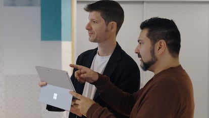 Daniel Ortega (a la izquierda), jefe de área del Dato en Red.es.