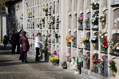 Cementerio de San José (Pamplona), el pasado Día de Todos los Santos.
