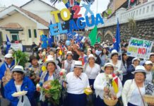 Arranca en Cuenca una marcha contra la minería y en defensa de las fuentes de agua en Quimsacocha | Política | Noticias