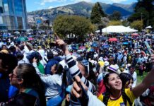Entre música y consignas, Quito fue escenario del pulso político entre simpatizantes y opositores de Daniel Noboa | Ecuador | Noticias