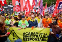 Los trabajadores de la construcción protestan frente a la CEOE por el aumento de la siniestralidad: “¡Falta prevención, sobra explotación!” | Economía