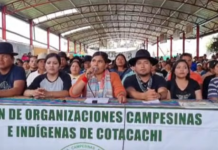 Comuneros de Cotacachi desconocen pronunciamiento de la Conaie y anuncian marcha de resistencia | Ecuador | Noticias