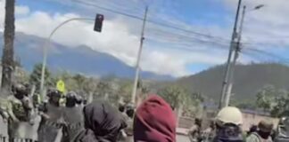 ‘Si se mantienen en calma, nosotros también’: más de tres horas de enfrentamientos en Otavalo | Ecuador | Noticias