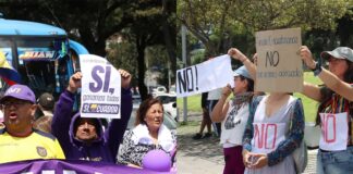 Concentraciones por el sí y el no al referéndum y la consulta abrieron el primer día de campaña | Política | Noticias