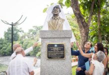 Municipio develó busto de Luis Noboa Icaza en parque de Urdesa, en Guayaquil | Política | Noticias