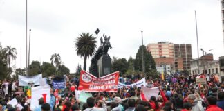 Maestros, padres de familia y grupos barriales marchan en Quito contra la ley sobre la eficiencia en los GAD | Política | Noticias
