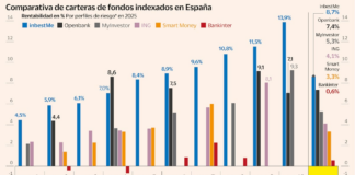 Así lograron rentabilidades de hasta el 14% las carteras de fondos ‘low cost’ en 2025 | Fondos y Planes