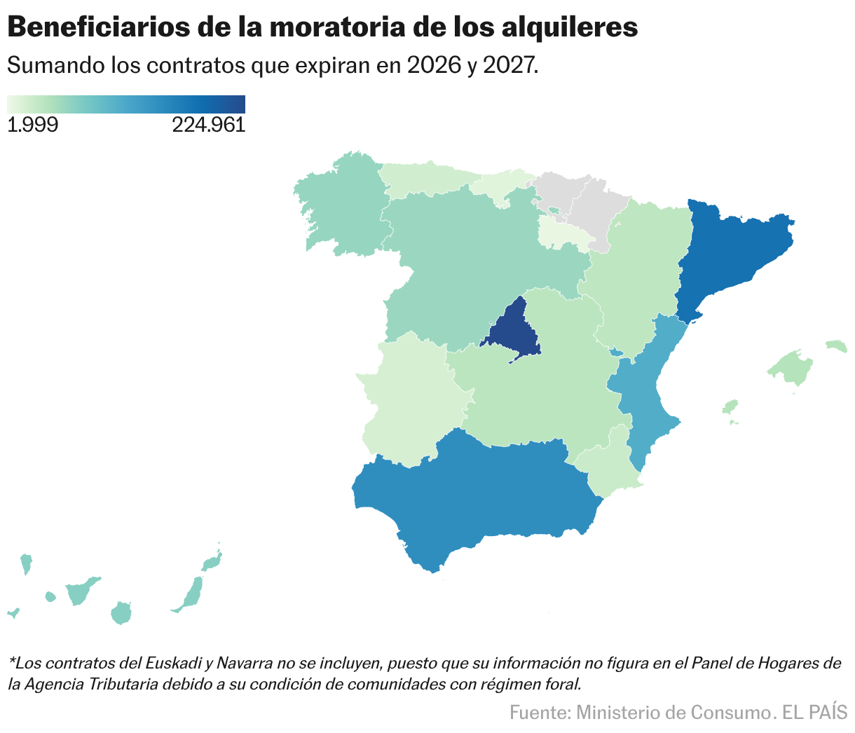 Beneficiarios de la moratoria de los alquileres (Mapa coroplético)