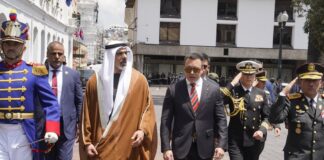 El príncipe heredero de Abu Dabi es recibido por el presidente Daniel Noboa en el Palacio de Carondelet | Política | Noticias