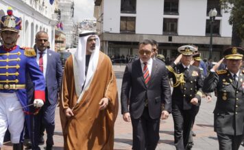 El príncipe heredero de Abu Dabi es recibido por el presidente Daniel Noboa en el Palacio de Carondelet | Política | Noticias