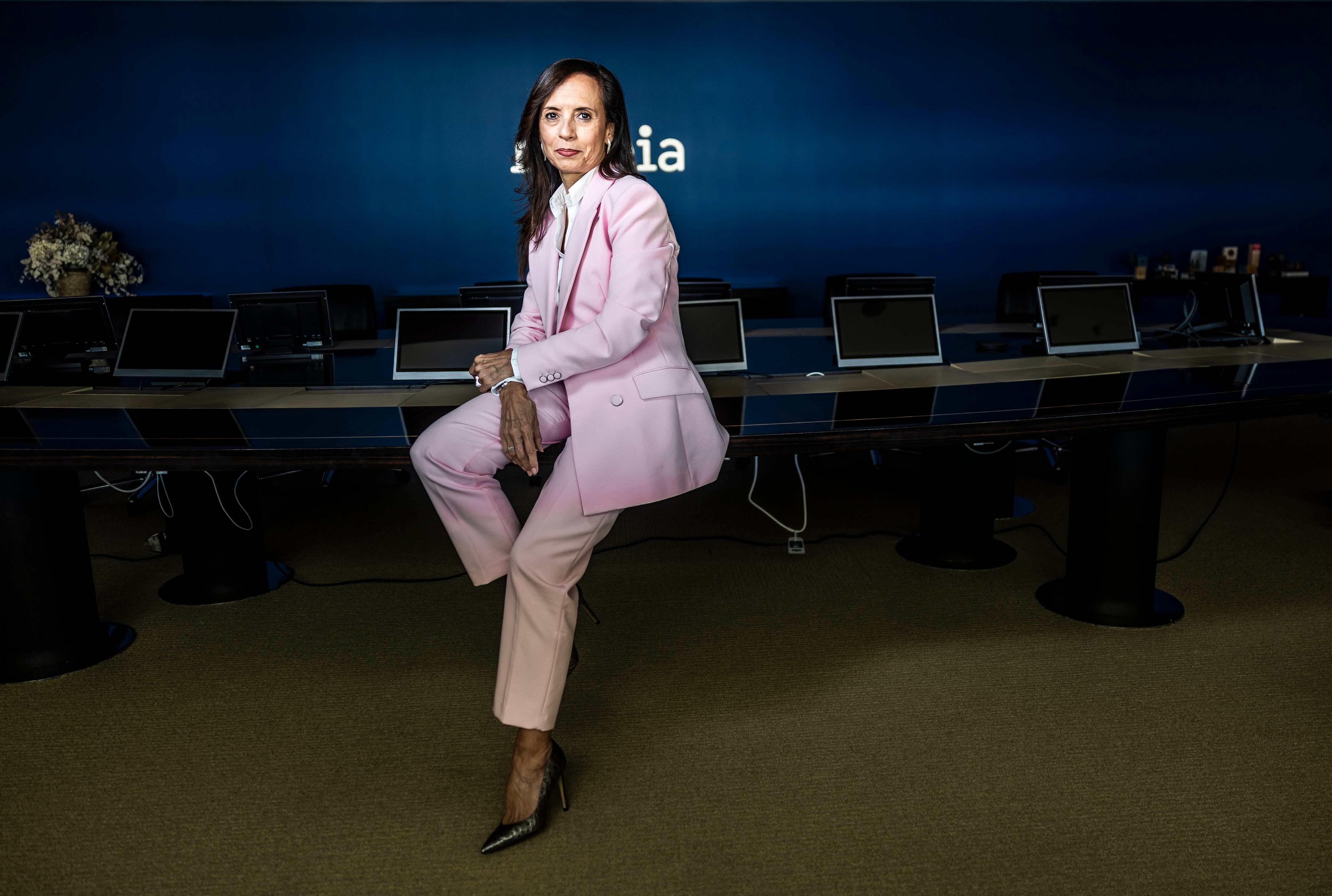 Beatriz Corredor, este miércoles en la sede de Red Eléctrica en Madrid. 