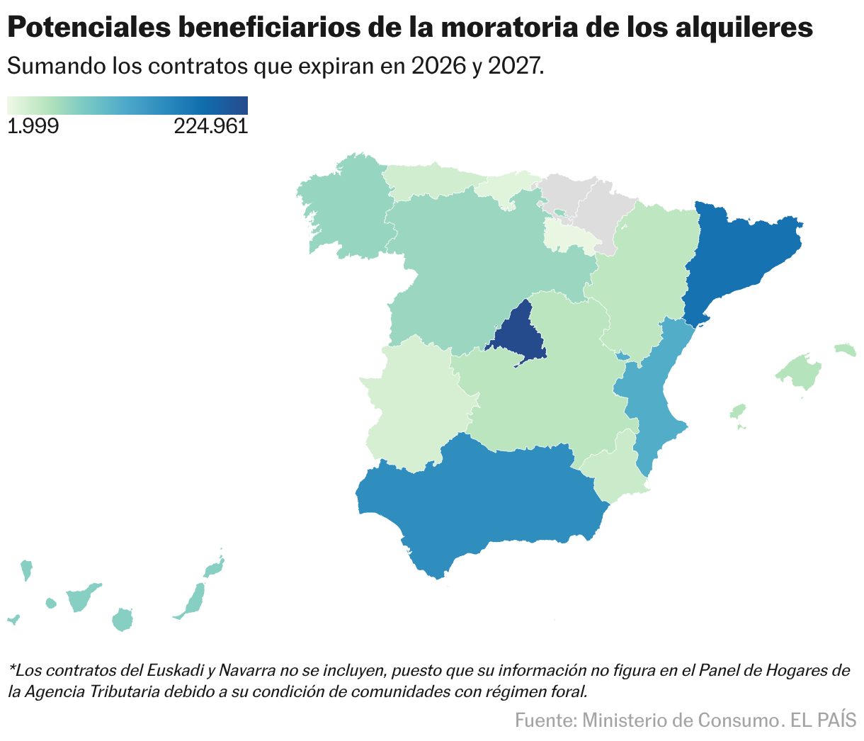 Potenciales beneficiarios de la moratoria de los alquileres (Mapa coroplético)