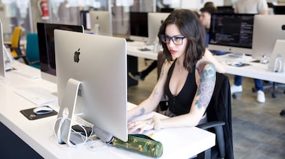 Raquel Palomo, alumna de la piscina de selección de 42 Madrid.