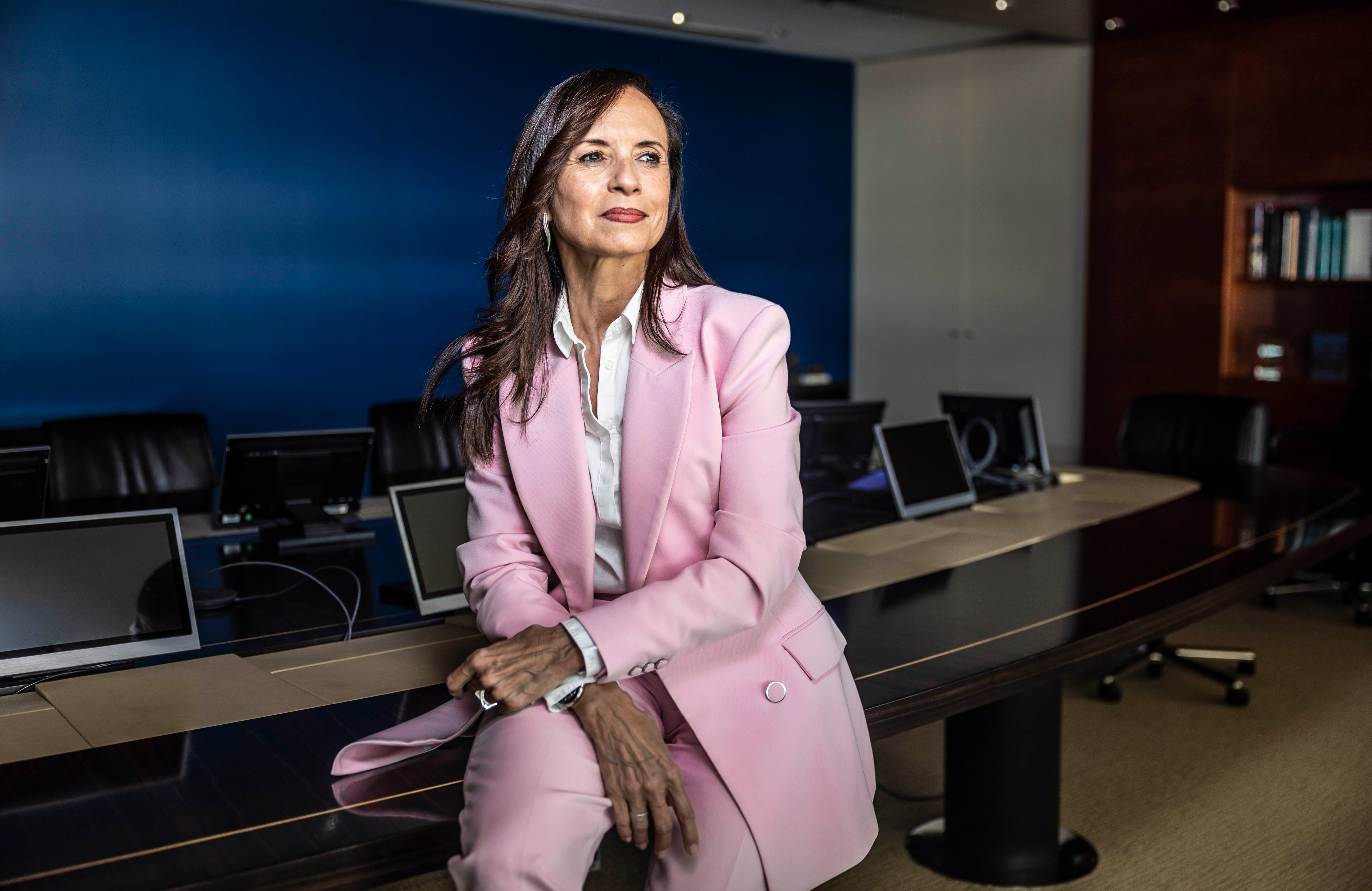 Beatriz Corredor, presidenta de Redeia, en la sede de la compañía.