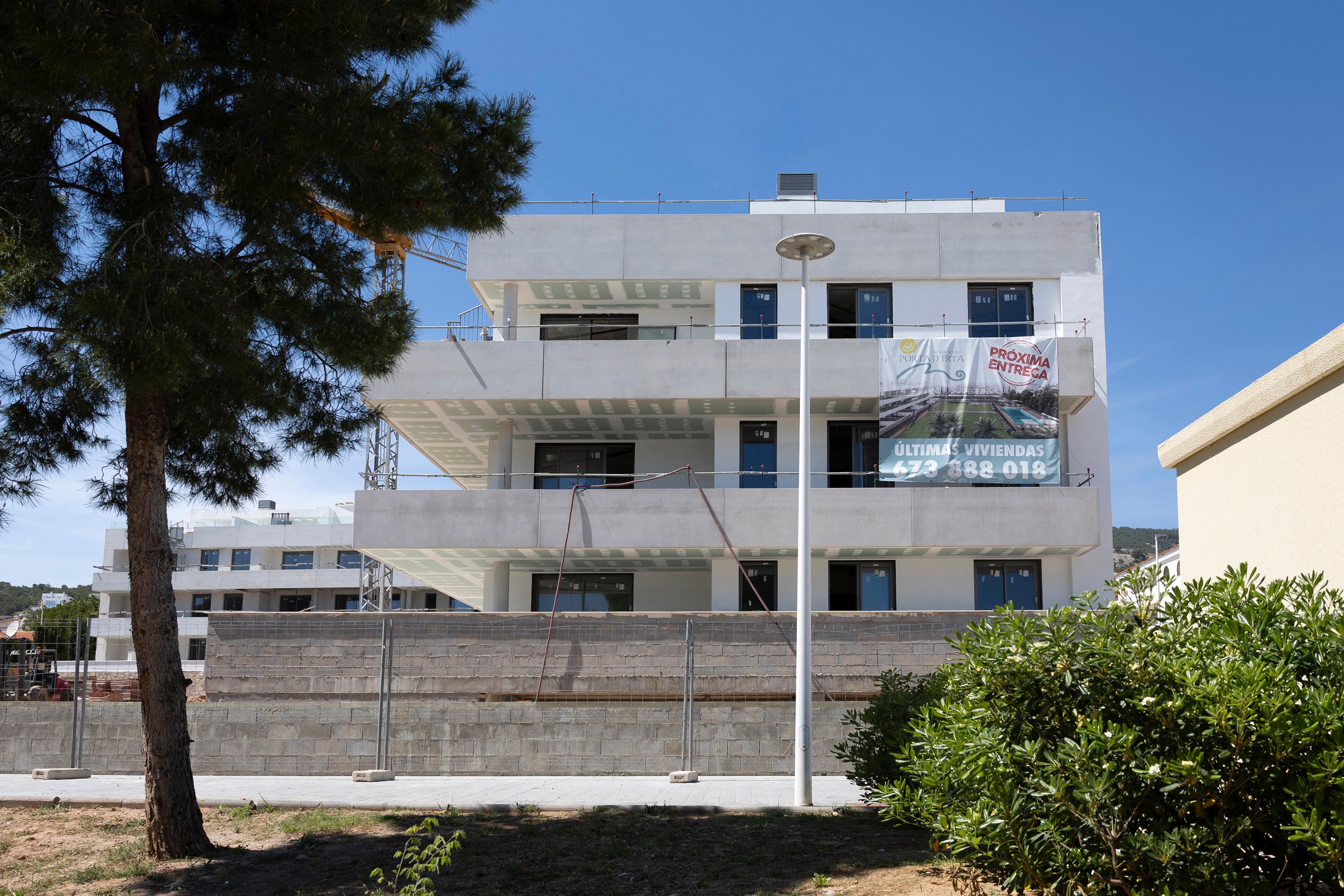 Una de las promociones de vivienda sin terminar en Alcocéber (Castellón).