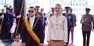 El presidente Daniel Noboa llega al Palacio Legislativo para dar su Informe a la Nación | Política | Noticias