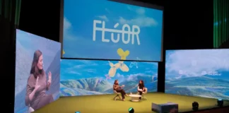 Adriana Domínguez en el congreso Flúor