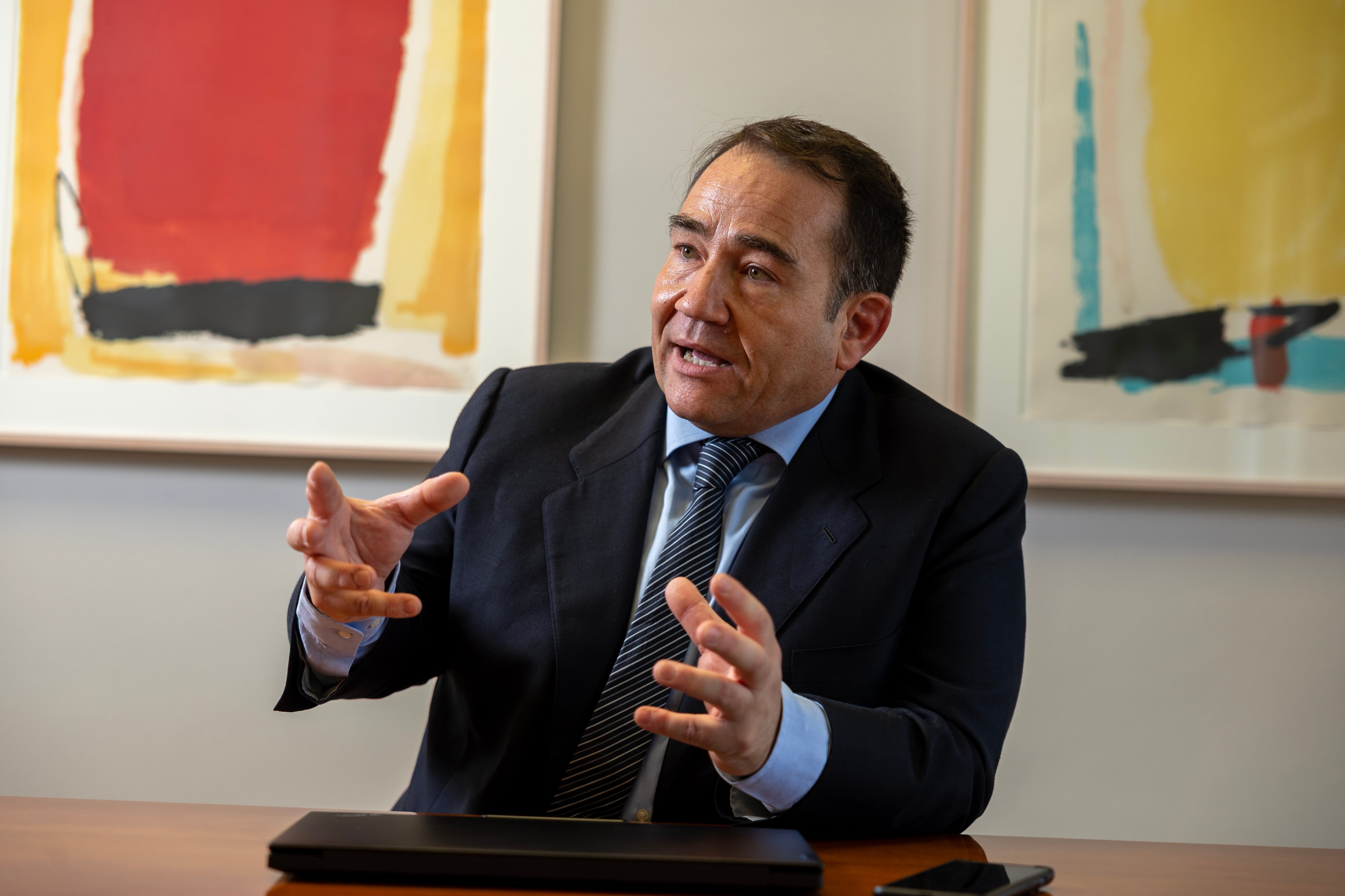 Manuel Illueca, presidente del ICO, el pasado octubre en la sede del instituto, en Madrid. 
