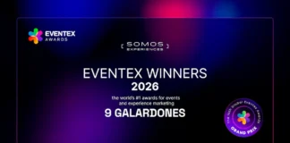 SOMOS Experiences gana 9 premios en los Eventex Awards 2026