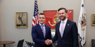 ‘Seguimos fortaleciendo una alianza basada en la decisión de enfrentar juntos al narcotráfico’: Daniel Noboa tras reunión con el vicepresidente de EE. UU. | Política | Noticias