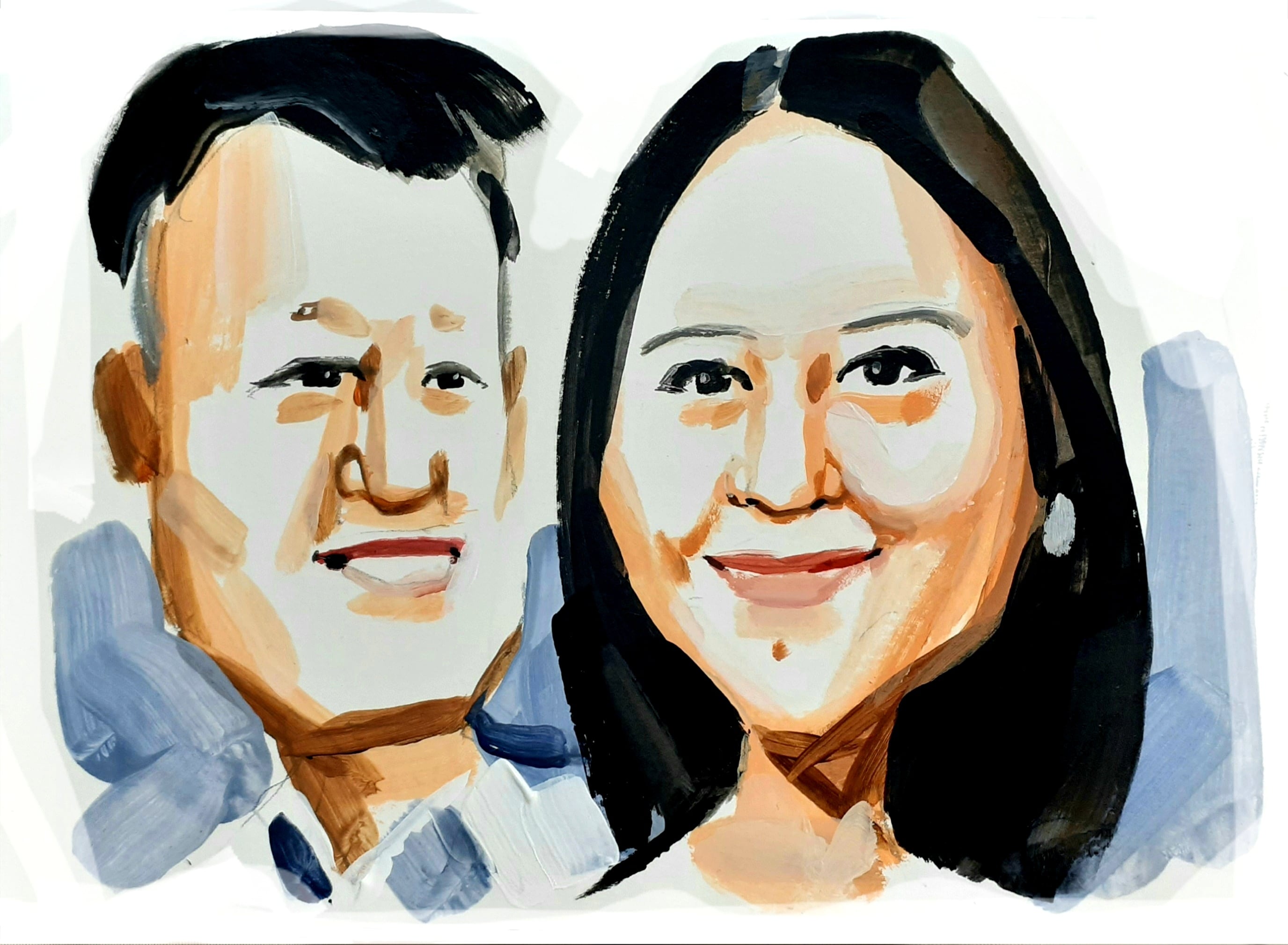 Richard Teng y Yi He, consejeros delegados de Binance.
