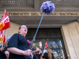 “¡El mocho se cabrea!”: las limpiadoras de edificios protestan en 30 ciudades para pedir mejores salarios