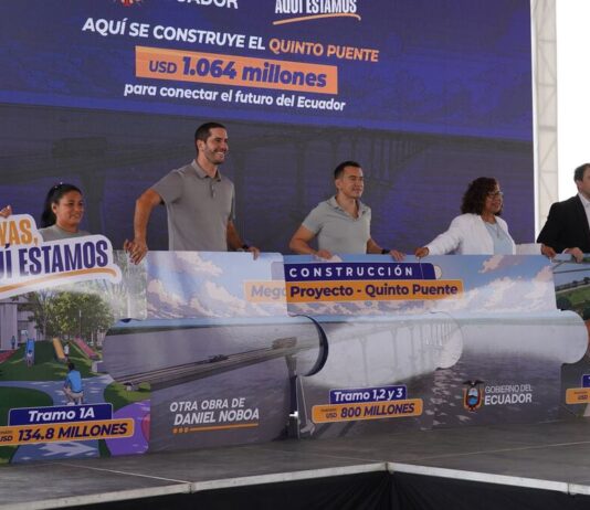 Daniel Noboa dio inicio a la construcción del primer tramo del Quinto Puente: ‘Guayaquil vuelve a ser protagonista’ | Política | Noticias