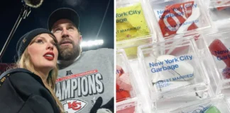 Los «swifties» compran la basura de la boda de Taylor Swift