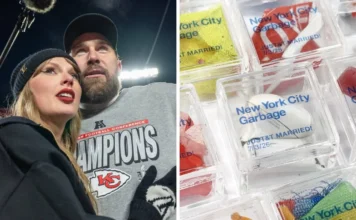 Los «swifties» compran la basura de la boda de Taylor Swift